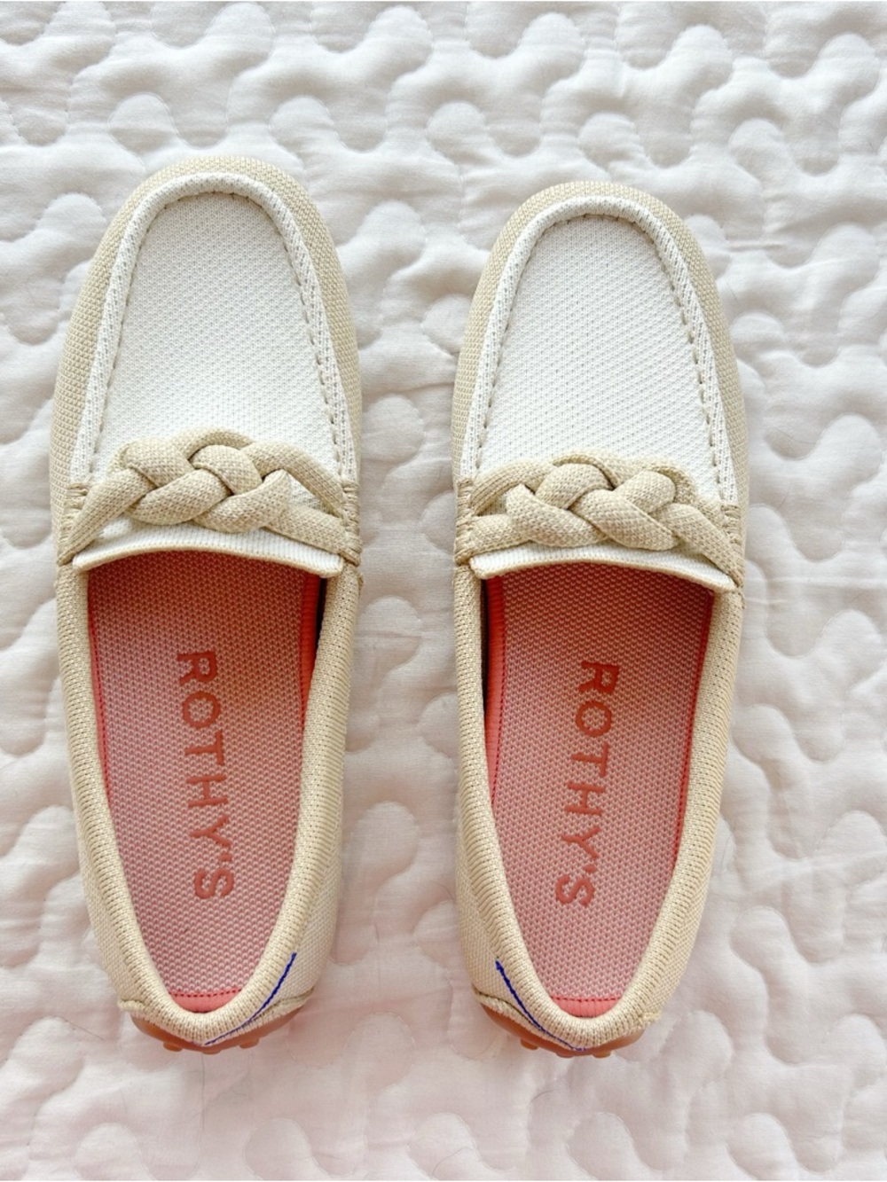 NEW Rothy The Braid Loafer Women's 7 Cappucino